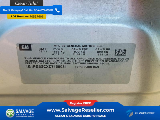 Used 2012 Chevrolet Cruze LT FWD image 16