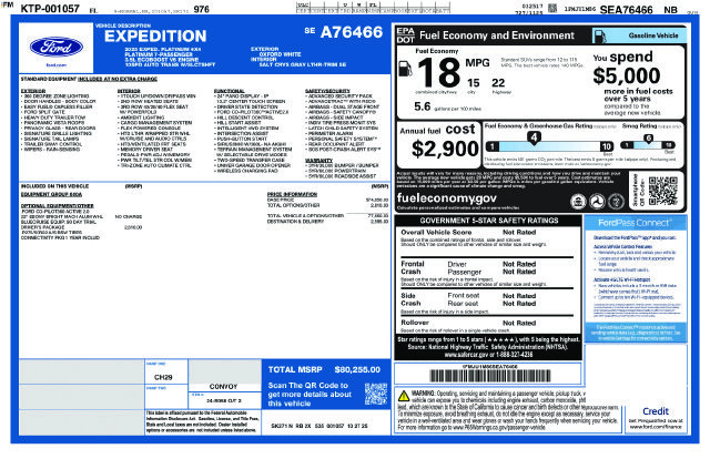 Used 2025 Ford Expedition Platinum w/ Driver's Package AWD/4WD image 7