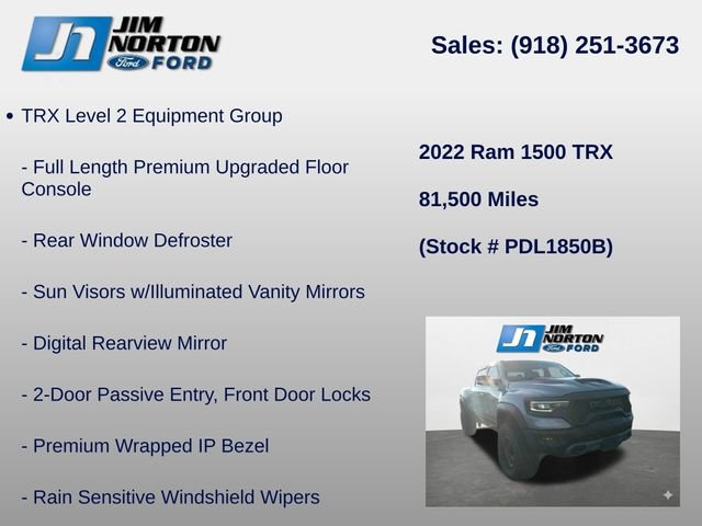 Used 2022 RAM 1500 TRX w/ TRX Level 2 Equipment Group AWD/4WD image 14