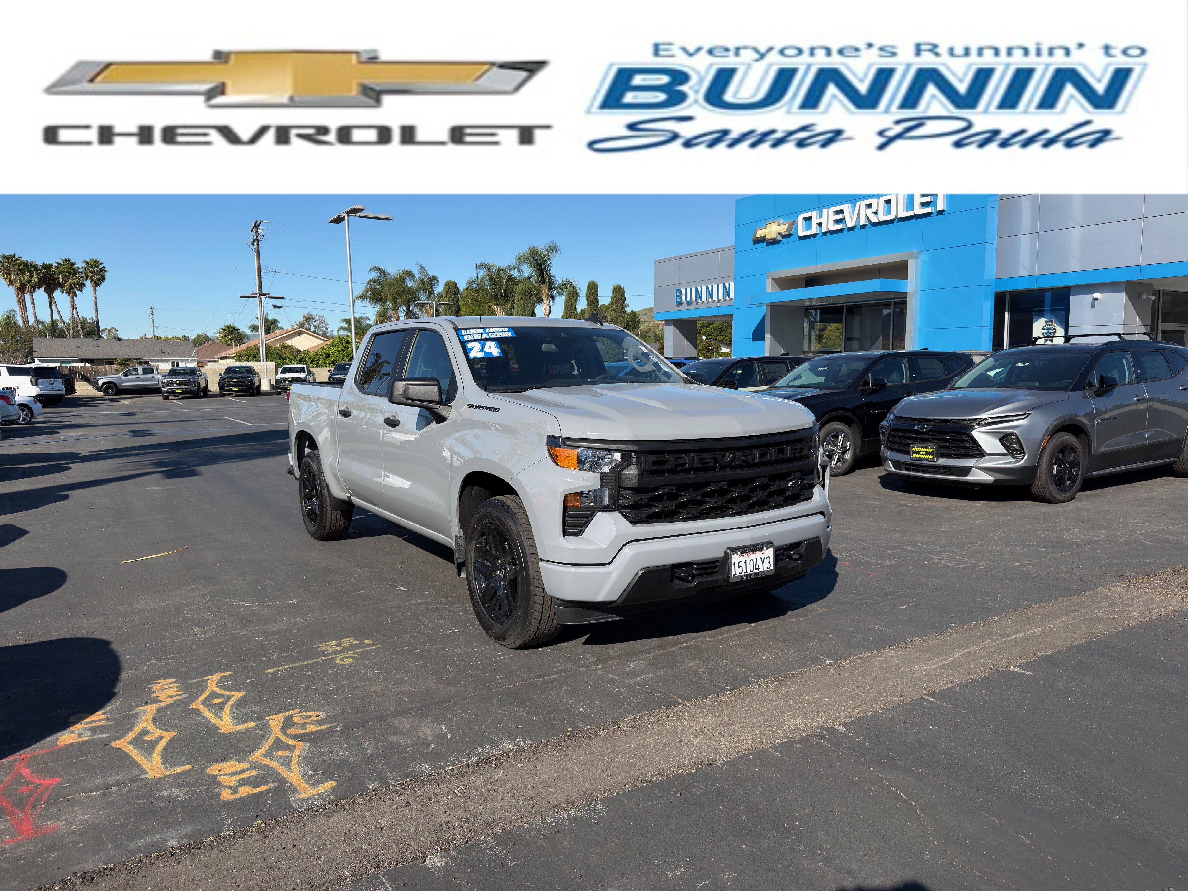 Used 2024 Chevrolet Silverado 1500 Custom w/ LPO, Dark Essentials Package image 1