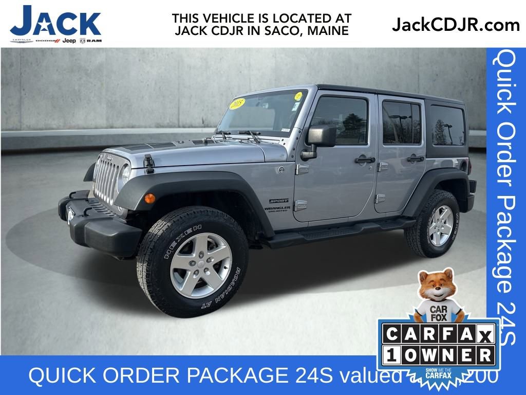 Used 2015 Jeep Wrangler Unlimited Sport w/ Quick Order Package 24S