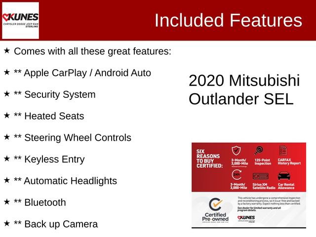 Used 2020 Mitsubishi Outlander SEL image 2