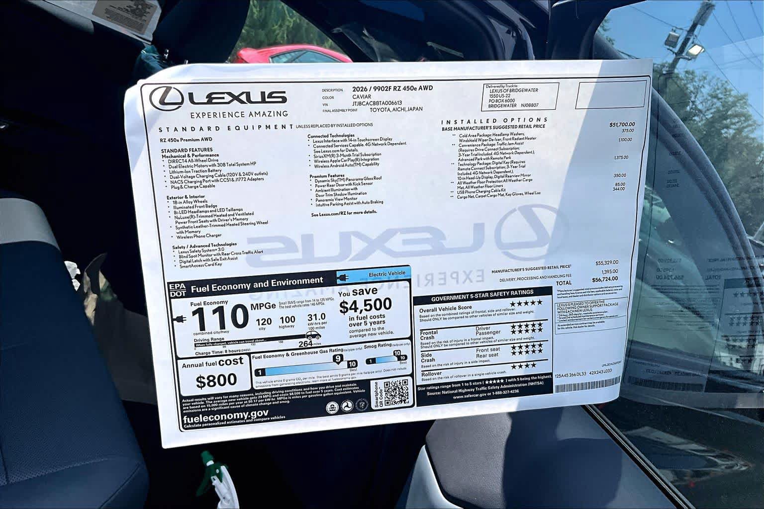 New 2026 Lexus RZ 450e AWD image 13