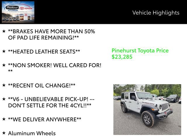 Used 2018 Jeep Wrangler Unlimited Rubicon AWD/4WD image 20