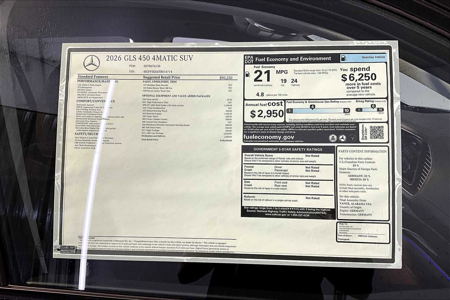 New 2026 Mercedes-Benz GLS 450 4MATIC image 18