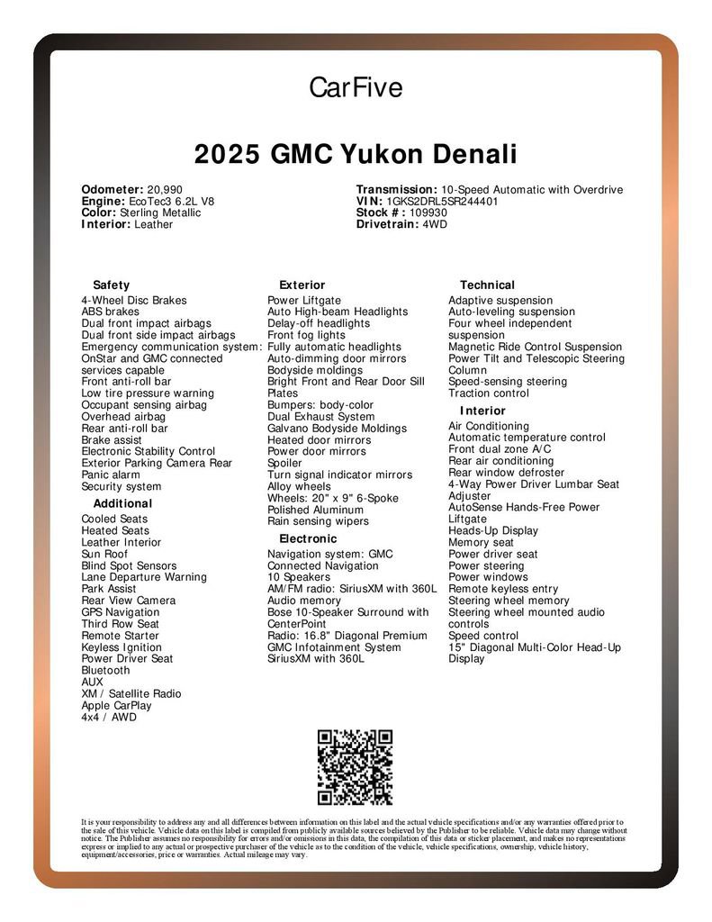 Used 2025 GMC Yukon Denali image 36