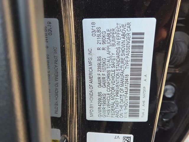Used 2018 Honda Accord EX image 6