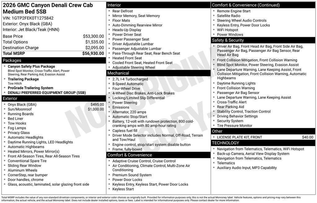 Certified 2026 GMC Canyon Denali AWD/4WD image 41