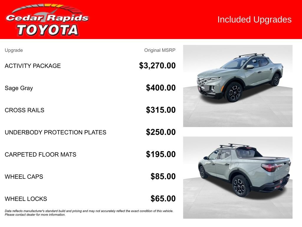 Used 2022 Hyundai Santa Cruz SEL w/ Activity Package image 6