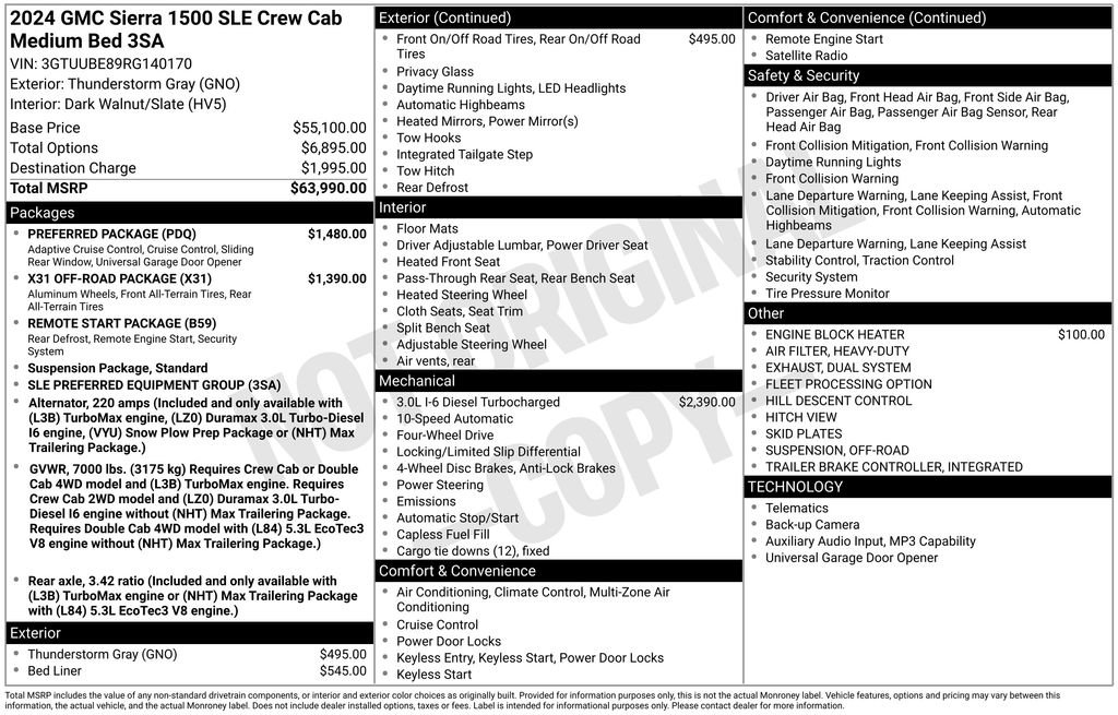 Used 2024 GMC Sierra 1500 SLE w/ Preferred Package AWD/4WD image 4
