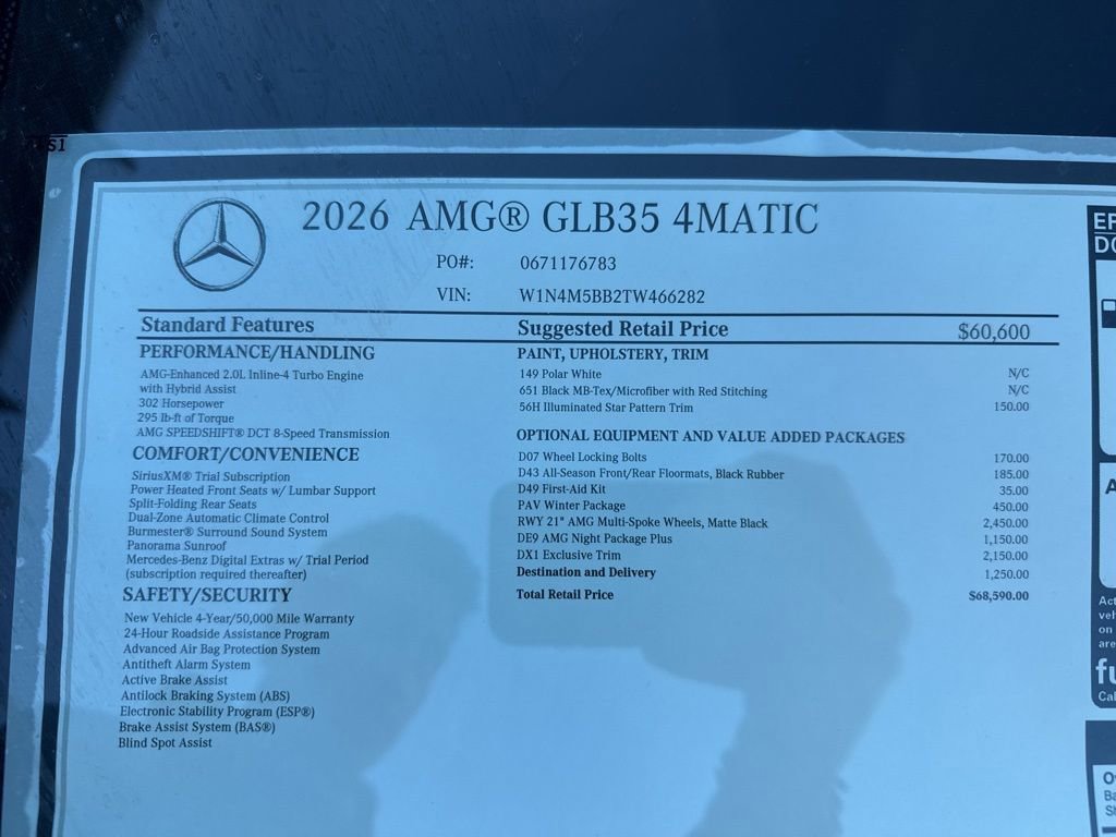 New 2026 Mercedes-Benz GLB 35 AMG 4MATIC image 14