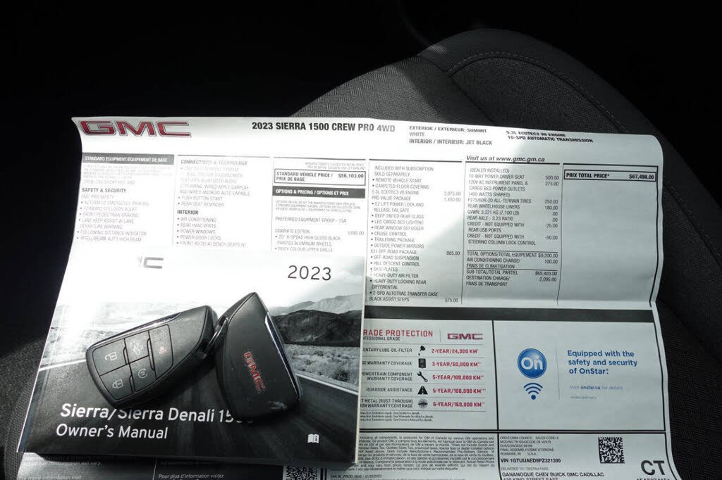 Used 2023 GMC Sierra 1500 Pro w/ Graphite Edition AWD/4WD image 38