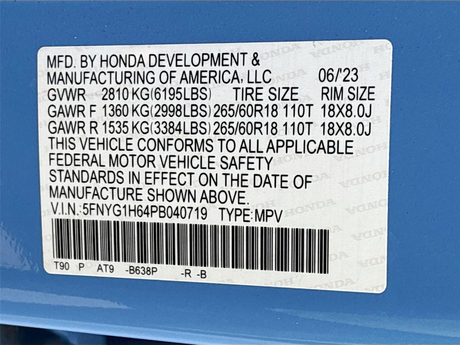 Certified 2023 Honda Pilot TrailSport image 37