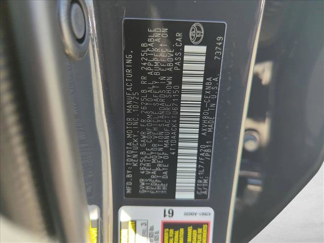 Used 2026 Toyota Camry LE w/ Convenience Package FWD image 24