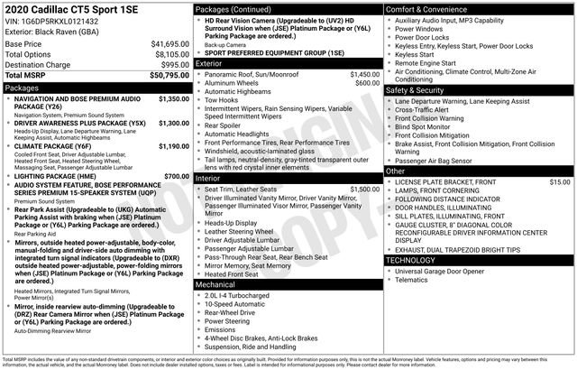 Used 2020 Cadillac CT5 Sport image 16