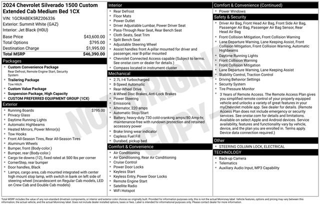 Used 2024 Chevrolet Silverado 1500 Custom RWD image 24