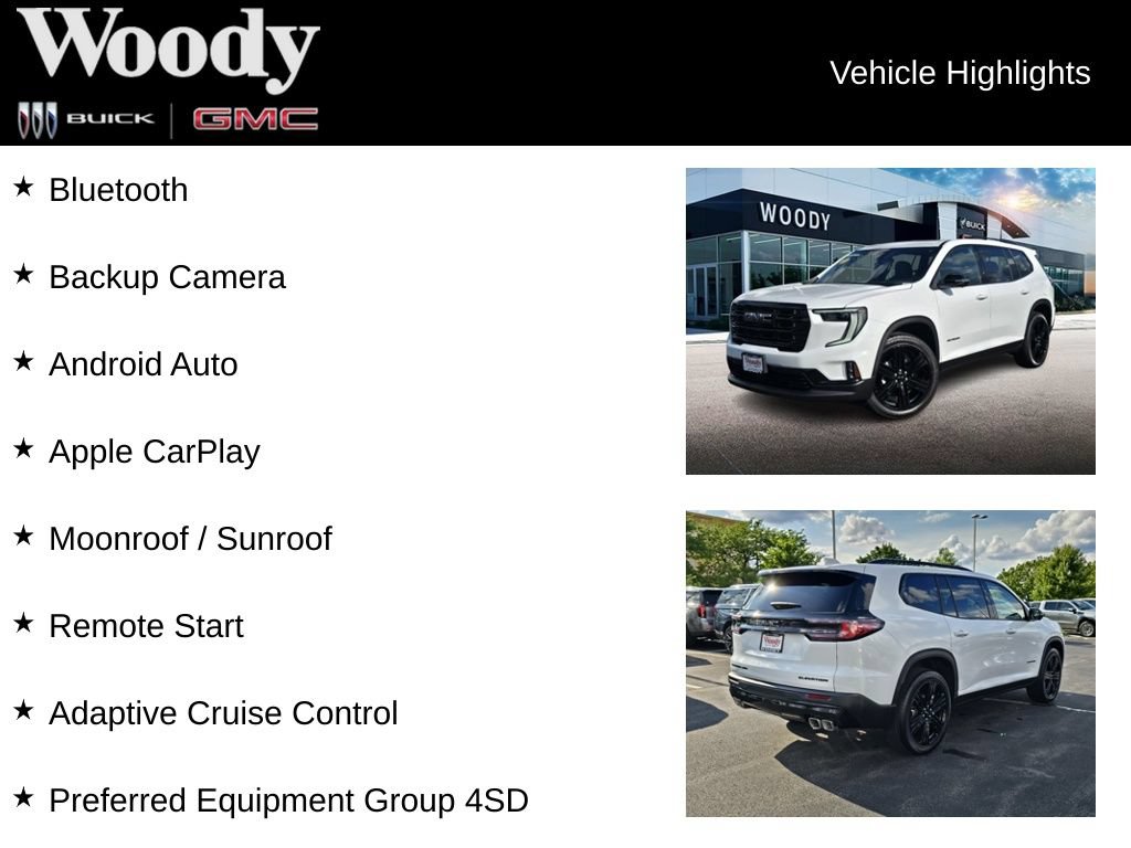 New 2026 GMC Acadia Elevation w/ Black Edition AWD/4WD image 3