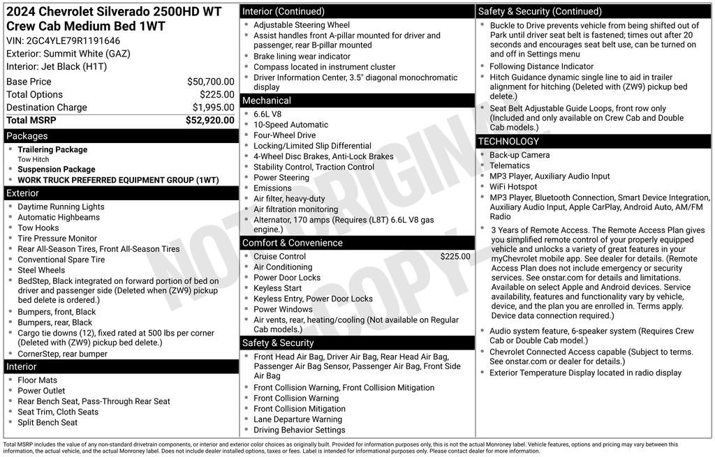 Used 2024 Chevrolet Silverado 2500 W/T AWD/4WD image 3