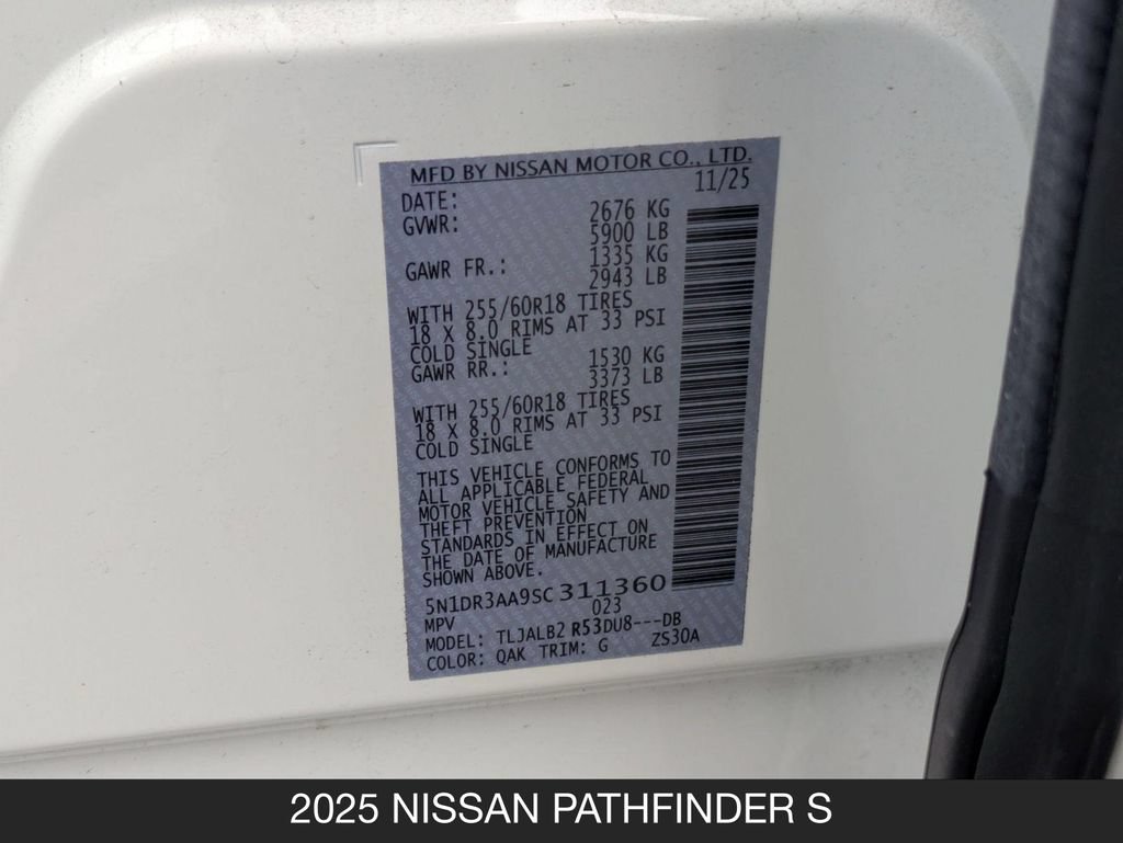 Used 2025 Nissan Pathfinder S FWD image 24