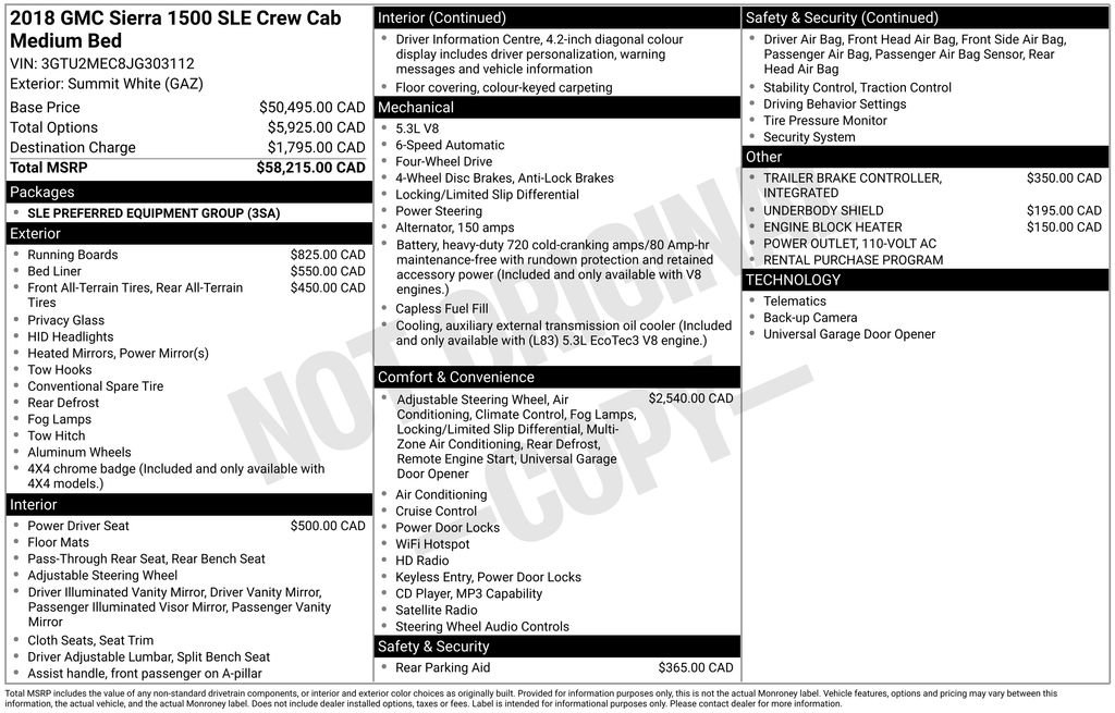 Used 2018 GMC Sierra 1500 SLE AWD/4WD image 10