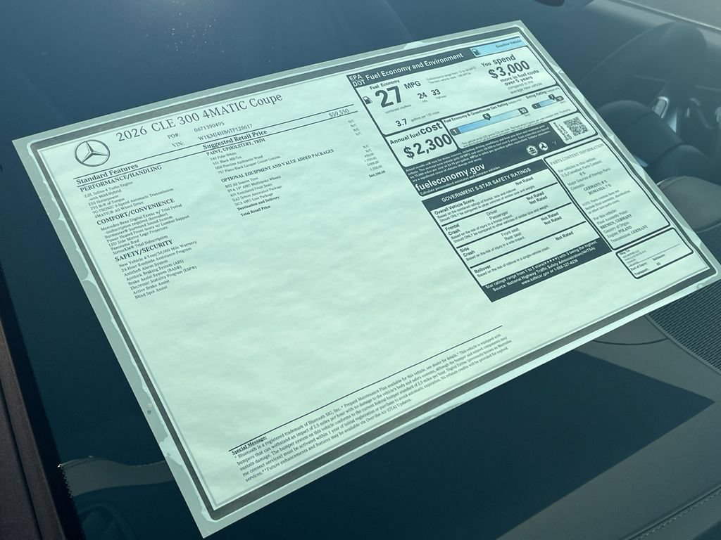 New 2026 Mercedes-Benz CLE 300 4MATIC Coupe image 34