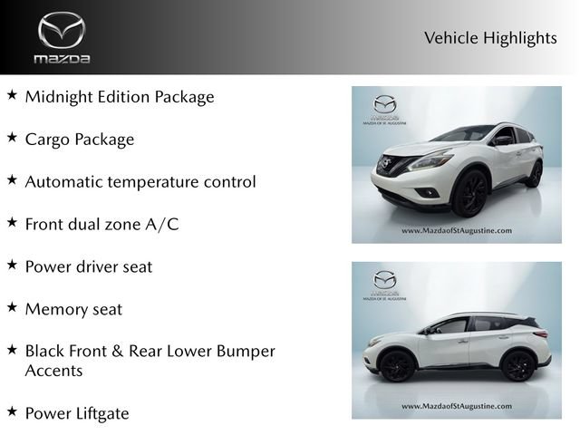 Used 2018 Nissan Murano SL w/ Midnight Edition Package AWD/4WD image 4