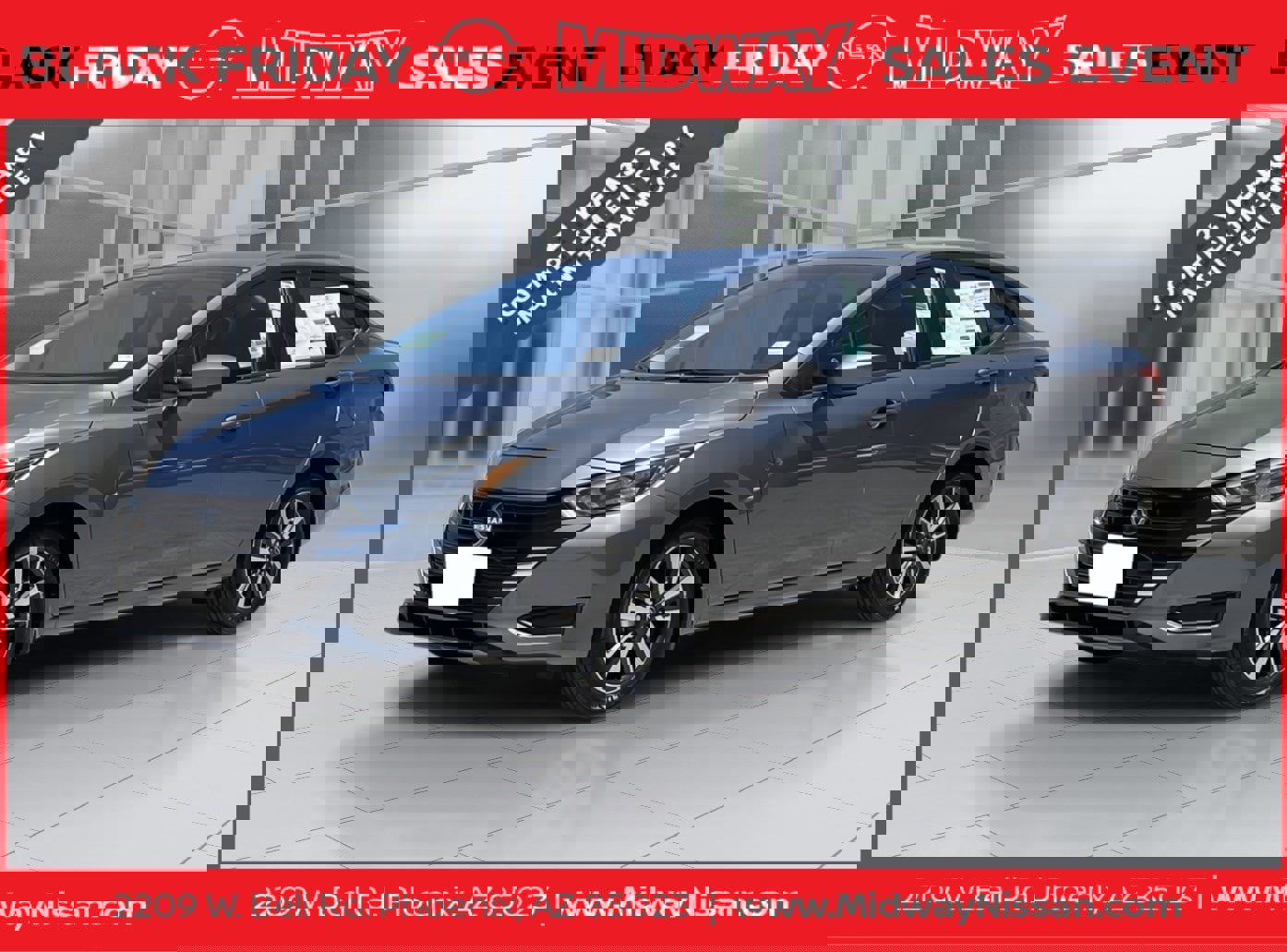 New 2025 Nissan Versa SV w/ Trunk Package