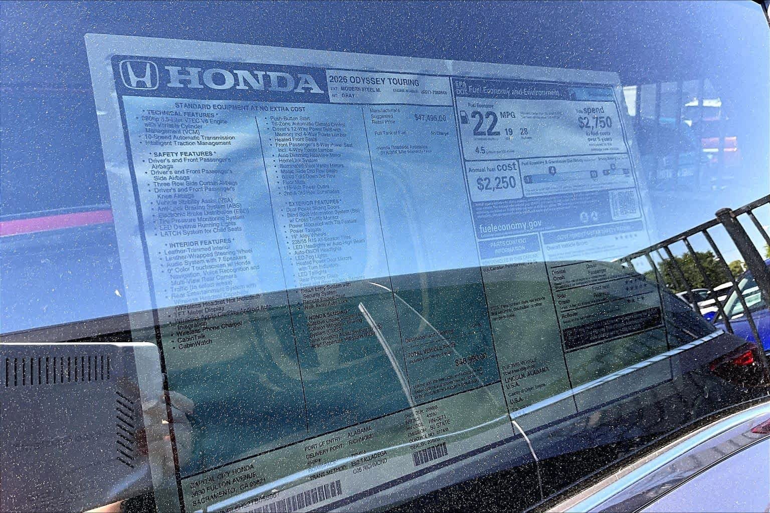 New 2026 Honda Odyssey Touring image 21