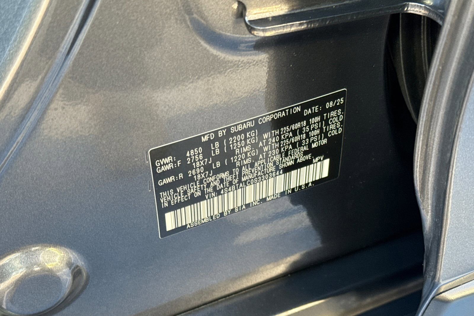 Certified 2025 Subaru Outback Onyx Edition w/ Tech Package 2 image 32