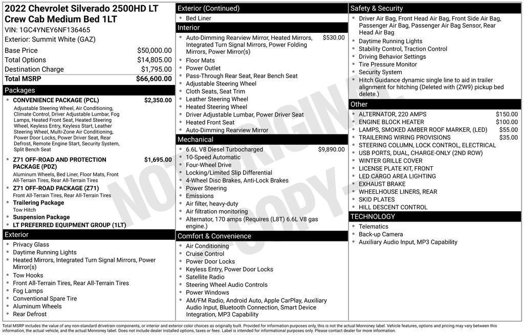 Used 2022 Chevrolet Silverado 2500 LT w/ Convenience Package AWD/4WD image 2