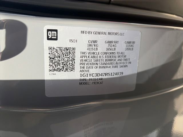 Used 2024 Chevrolet Corvette Stingray Premium Conv w/ Battery Protection Package RWD image 27