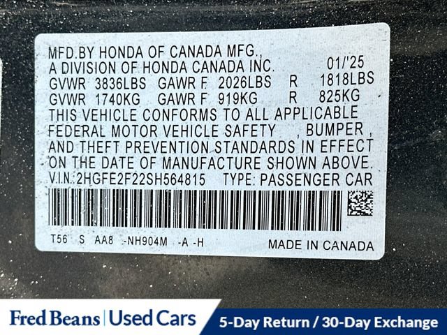 Used 2025 Honda Civic LX image 23