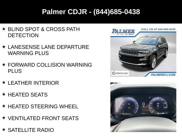 Certified 2024 Jeep Grand Cherokee Summit w/ Adv Protech Group IV image 12