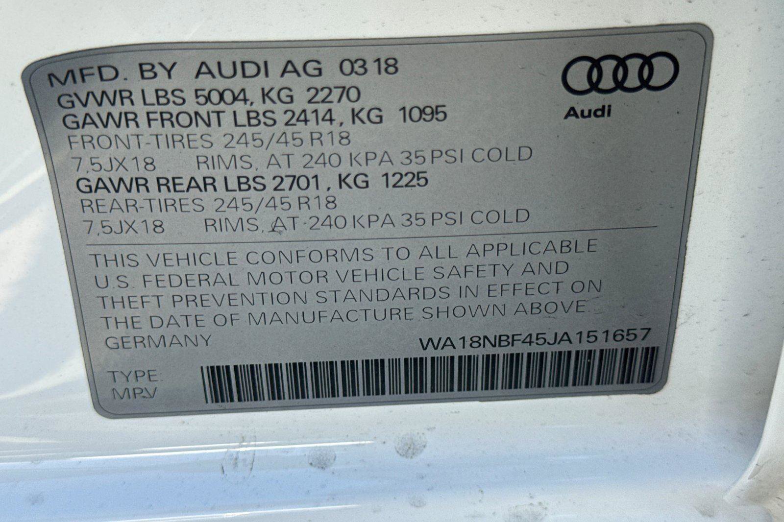 Used 2018 Audi A4 2.0T allroad Premium Plus image 28