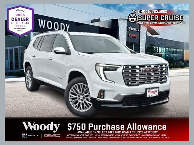 New 2026 GMC Acadia Denali w/ Super Cruise Package