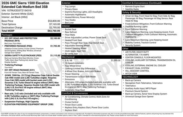 Used 2026 GMC Sierra 1500 Elevation image 44