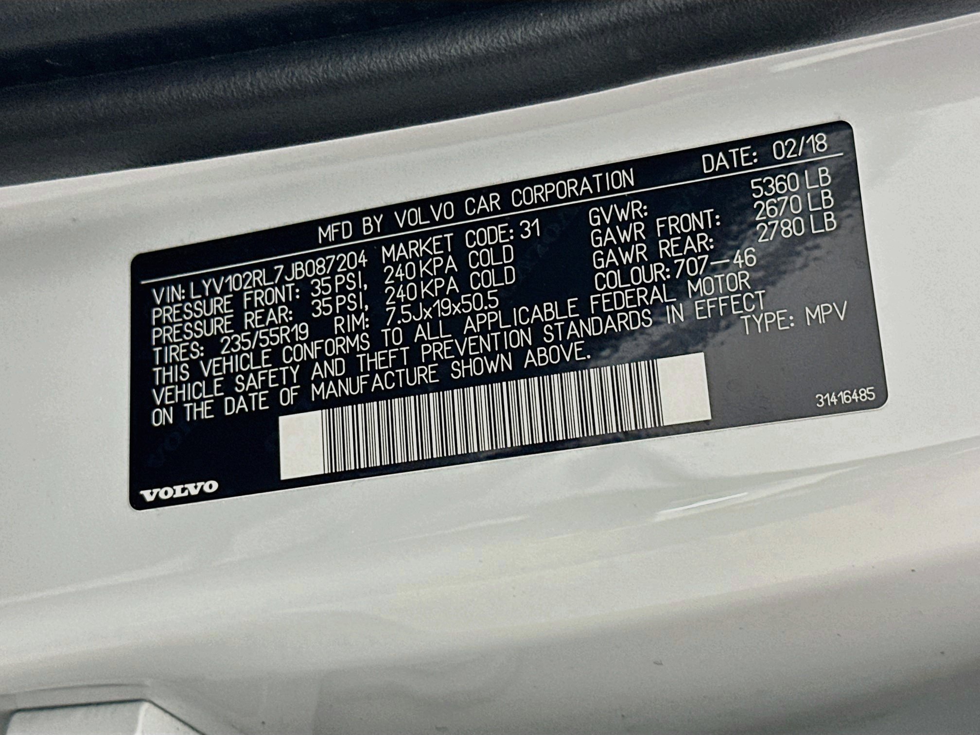 Used 2018 Volvo XC60 T5 Inscription w/ Convenience Package AWD/4WD image 12