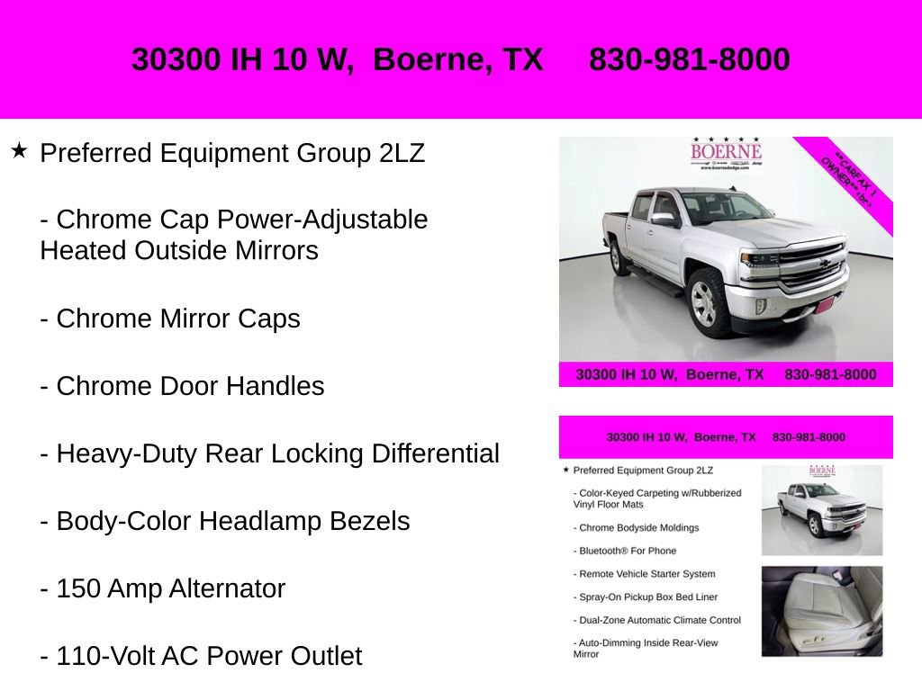 Used 2017 Chevrolet Silverado 1500 LTZ Z71 w/ LTZ Plus Package image 30