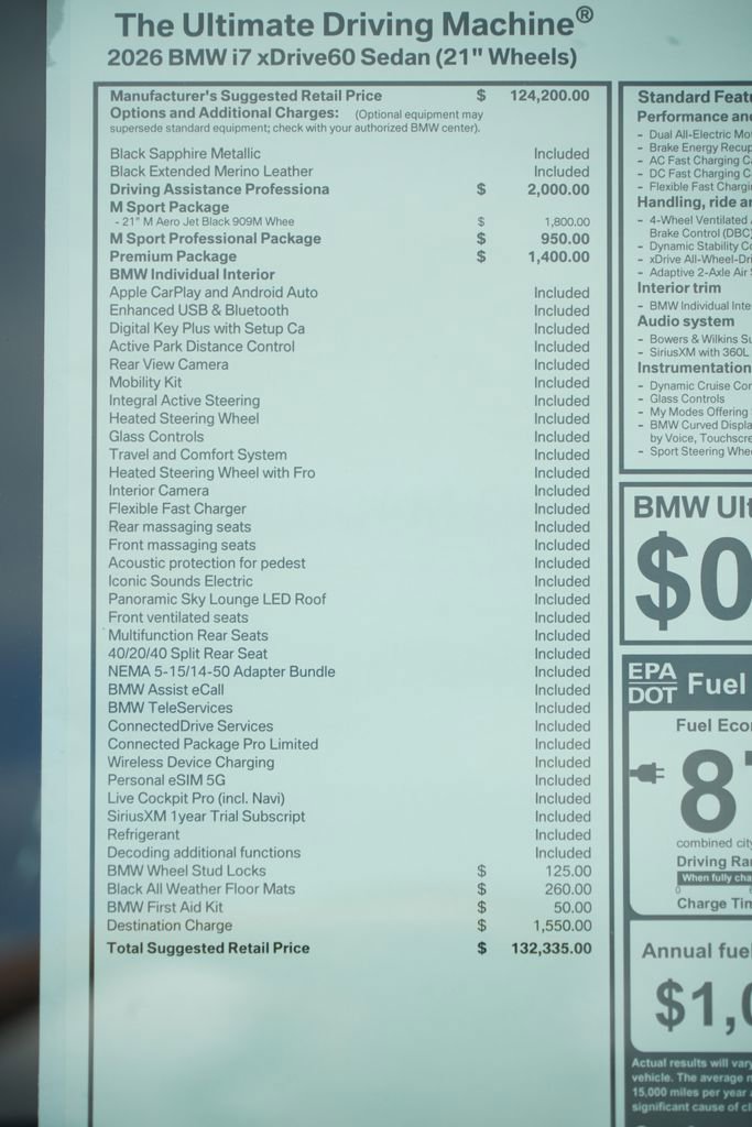 New 2026 BMW i7 xDrive60 AWD/4WD image 8