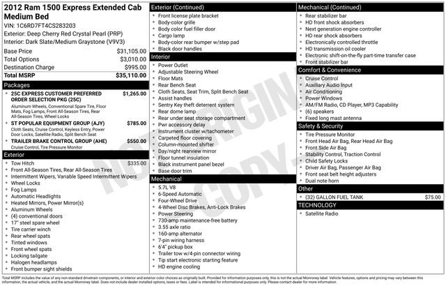 Used 2012 RAM 1500 Express AWD/4WD image 4