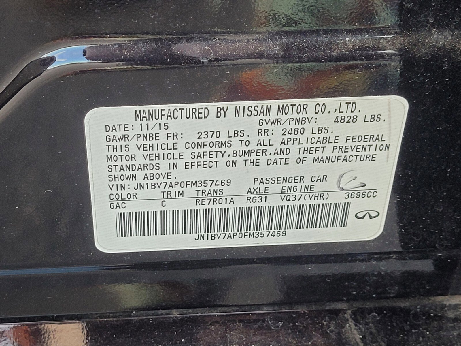 Used 2015 INFINITI Q50 Premium w/ Deluxe Touring Package image 34