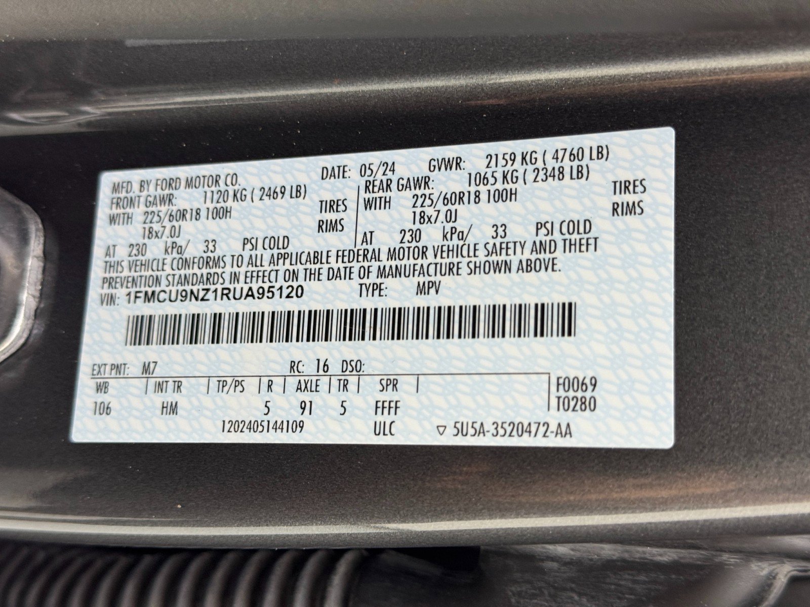 Used 2024 Ford Escape ST-Line Select w/ Tech Pack #1 image 39