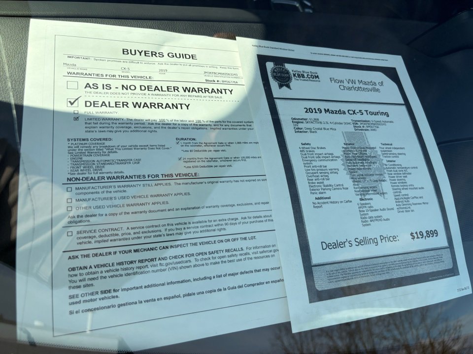 Used 2019 MAZDA CX-5 Touring image 33