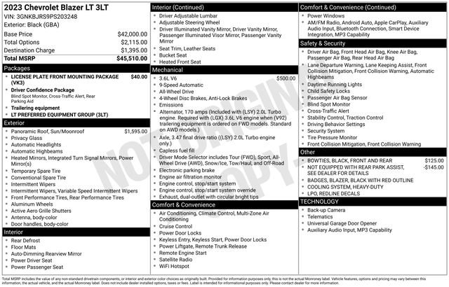 Used 2023 Chevrolet Blazer LT AWD/4WD image 11