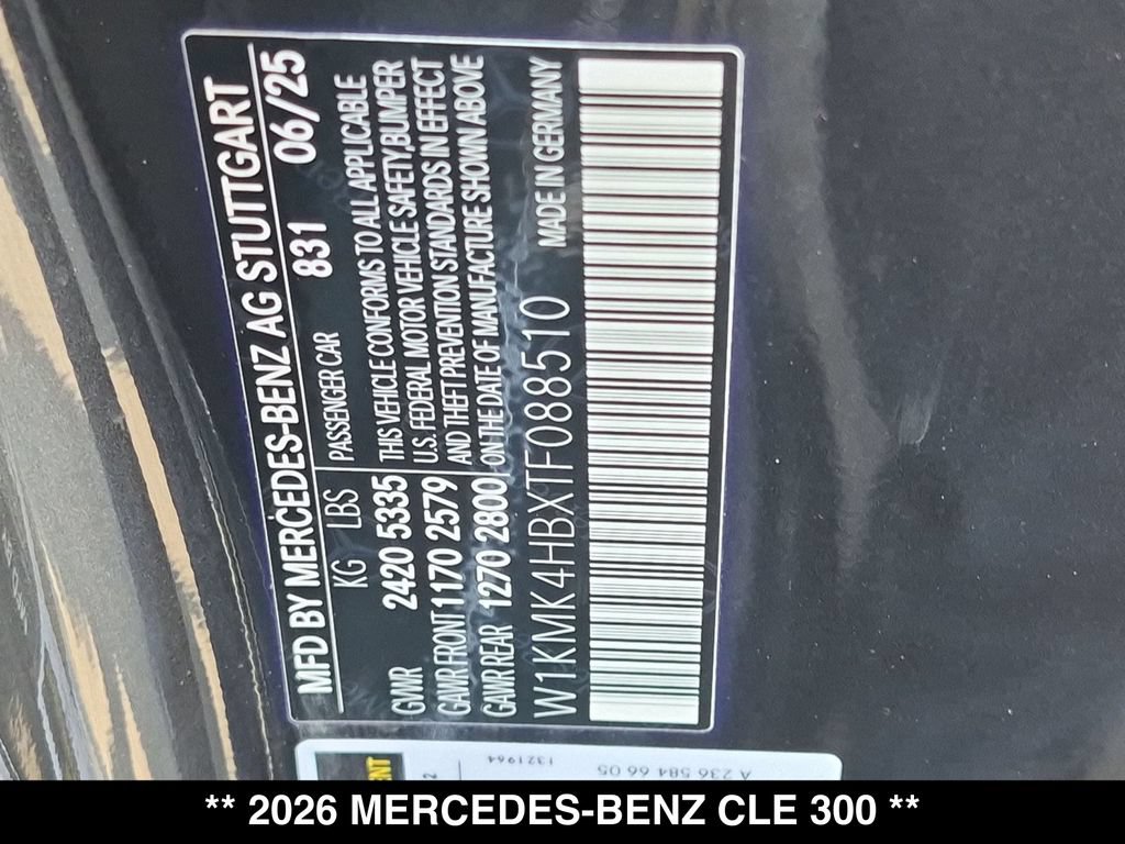 Certified 2026 Mercedes-Benz CLE 300 4MATIC Cabriolet image 28