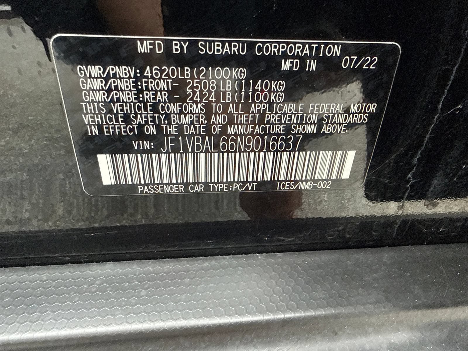 Used 2022 Subaru WRX Limited AWD/4WD image 54