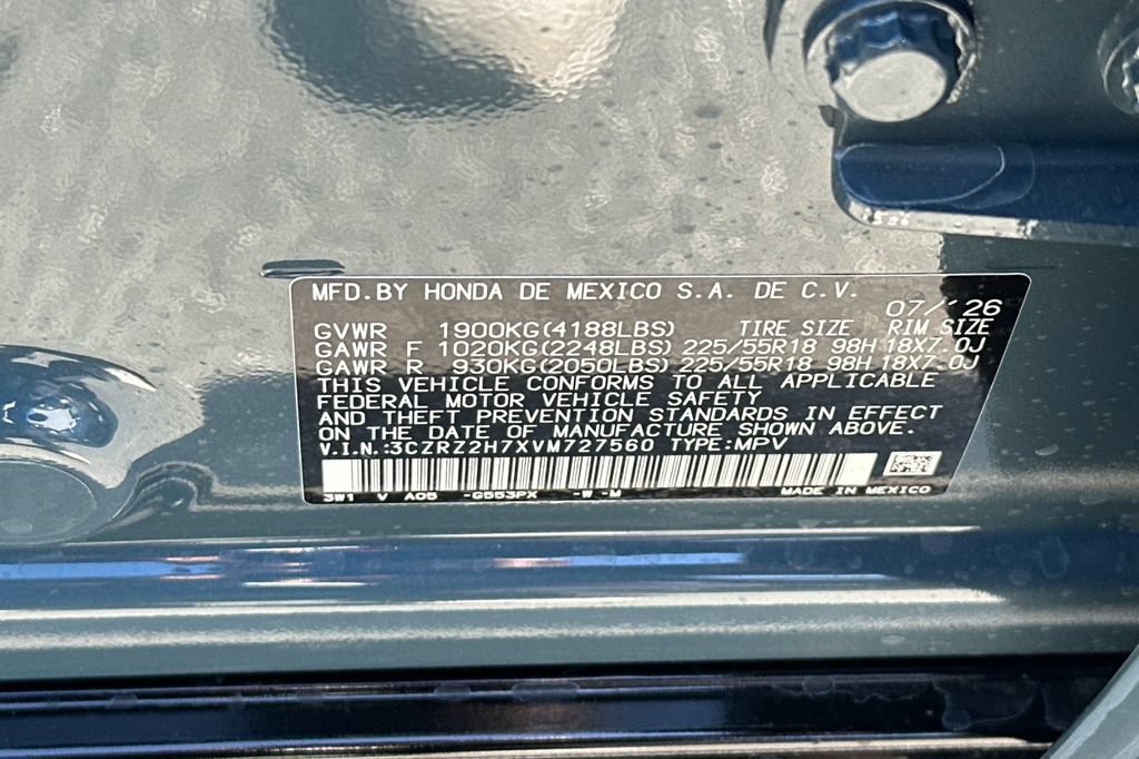 New 2027 Honda HR-V EX-L image 31