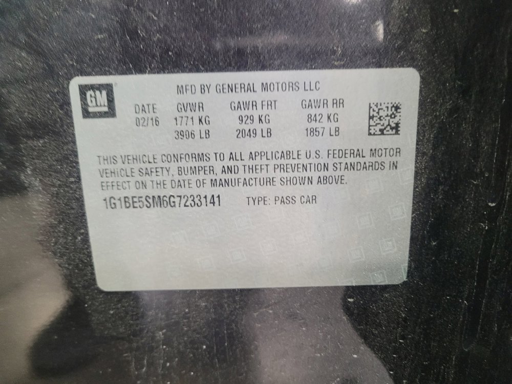 Used 2016 Chevrolet Cruze LT w/ Sun And Sound Package FWD image 33