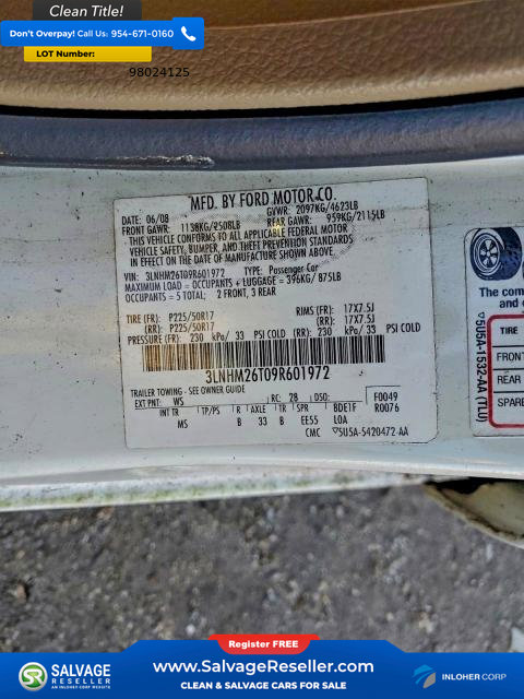 Used 2009 Lincoln MKZ image 16