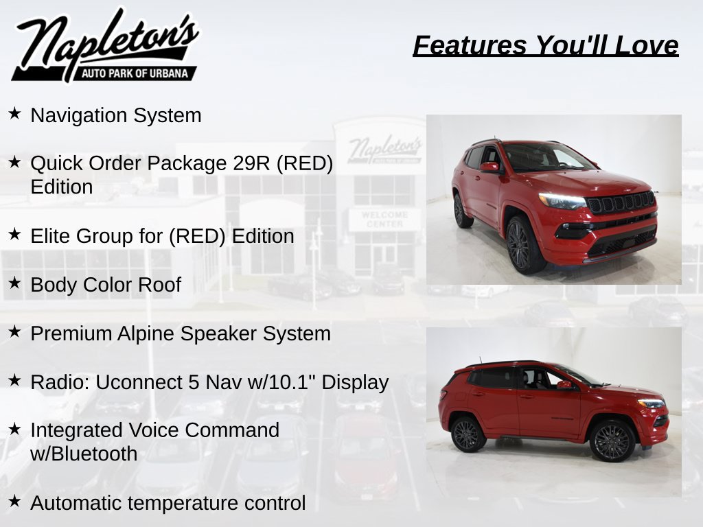 Used 2023 Jeep Compass Limited w/ Elite Group for (Red) Edition AWD/4WD image 8